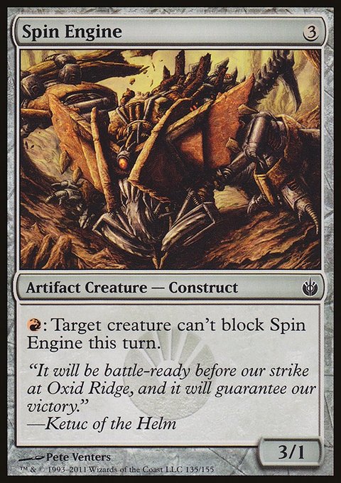 Spin Engine, Mirrodin Besieged #135, Magic: The Gathering card