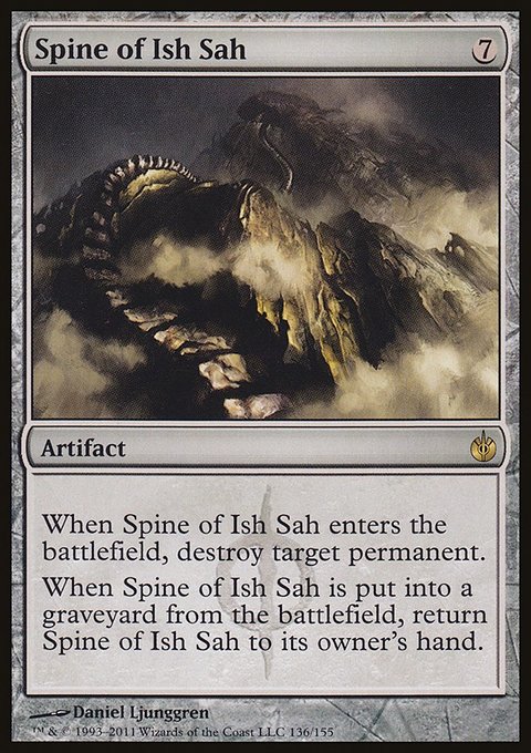Spine of Ish Sah, Mirrodin Besieged #136, Magic: The Gathering card