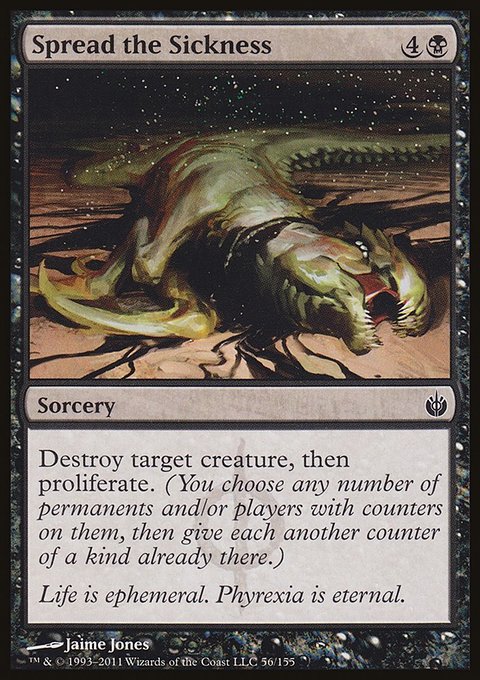 Spread the Sickness, Mirrodin Besieged #56, Magic: The Gathering card