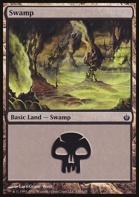 Swamp, Mirrodin Besieged #150, Magic: The Gathering card