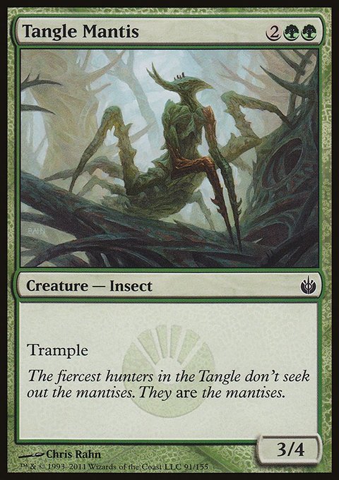 Tangle Mantis, Mirrodin Besieged #91, Magic: The Gathering card