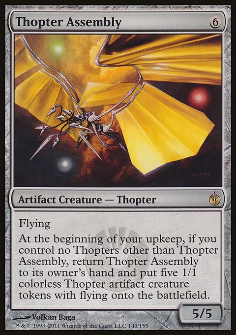 Thopter Assembly, Mirrodin Besieged #140, Magic: The Gathering card