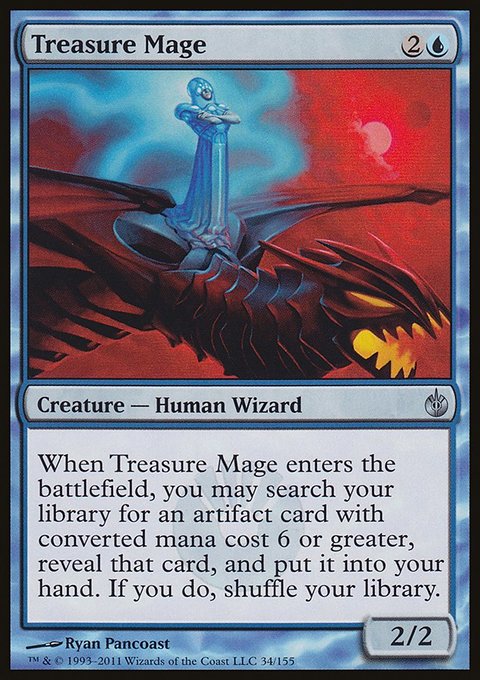Treasure Mage, Mirrodin Besieged #34, Magic: The Gathering card