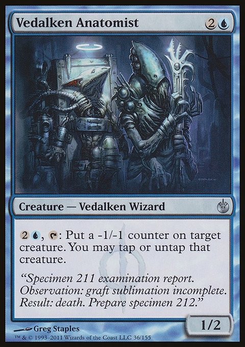 Vedalken Anatomist, Mirrodin Besieged #36, Magic: The Gathering card