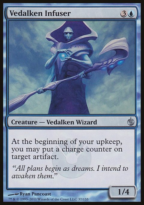 Vedalken Infuser, Mirrodin Besieged #37, Magic: The Gathering card