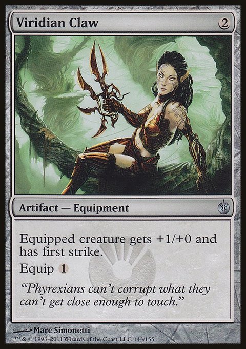 Viridian Claw, Mirrodin Besieged #143, Magic: The Gathering card