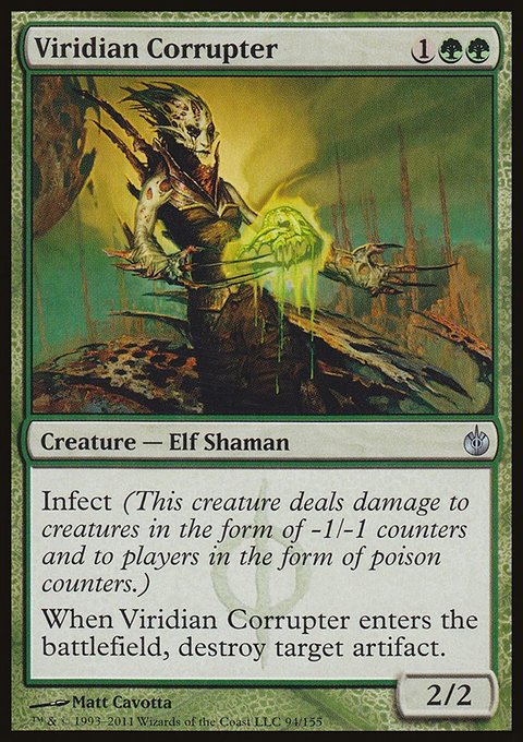 Viridian Corrupter, Mirrodin Besieged #94, Magic: The Gathering card