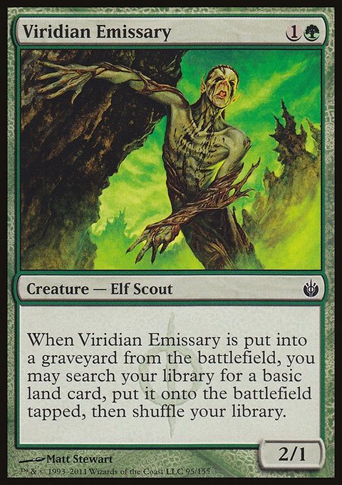 Viridian Emissary, Mirrodin Besieged #95, Magic: The Gathering card