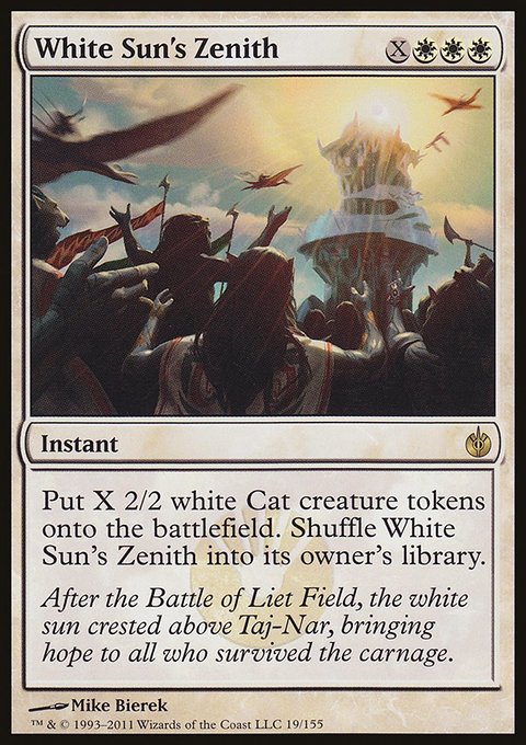 White Sun's Zenith, Mirrodin Besieged #19, Magic: The Gathering card
