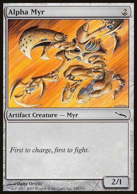 Alpha Myr, Mirrodin #142, Magic: The Gathering card