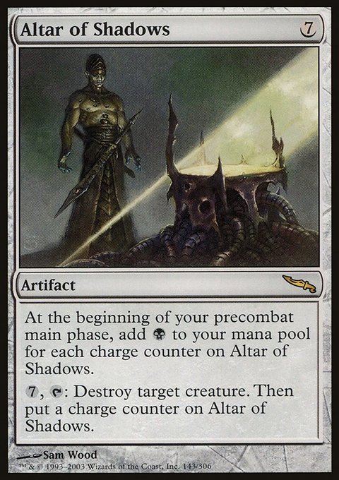 Altar of Shadows, Mirrodin #143, Magic: The Gathering card