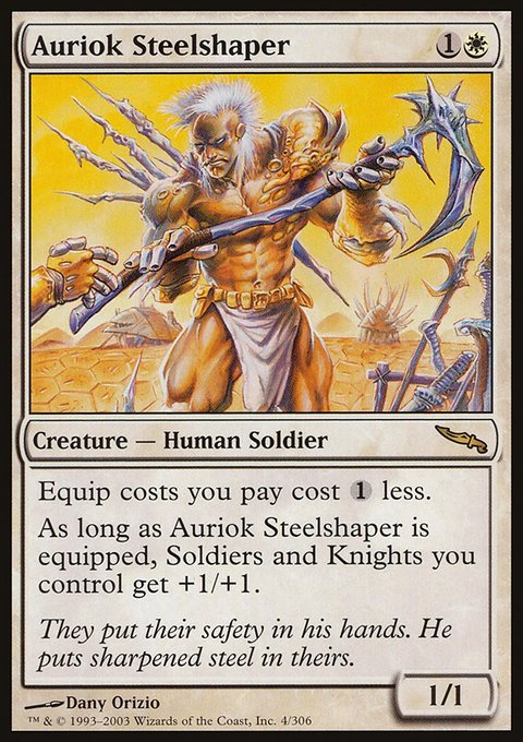 Auriok Steelshaper, Mirrodin #4, Magic: The Gathering card