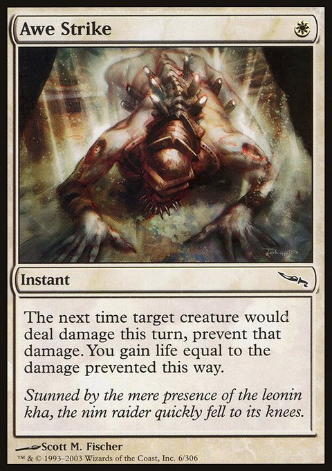 Awe Strike, Mirrodin #6, Magic: The Gathering card