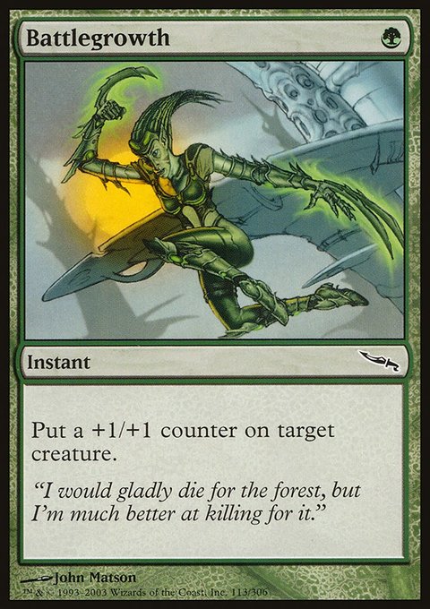 Battlegrowth, Mirrodin #113, Magic: The Gathering card