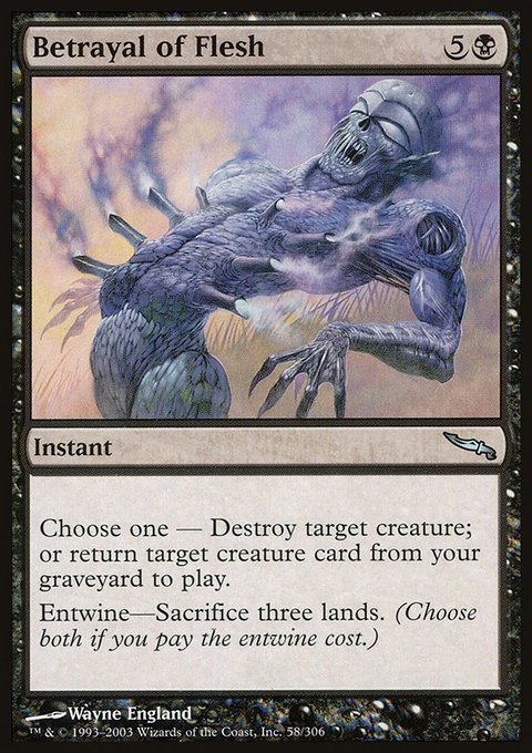 Betrayal of Flesh, Mirrodin #58, Magic: The Gathering card