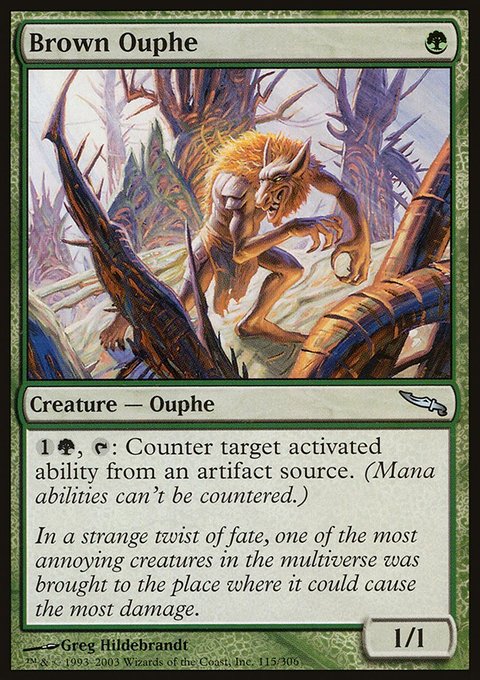 Brown Ouphe, Mirrodin #115, Magic: The Gathering card