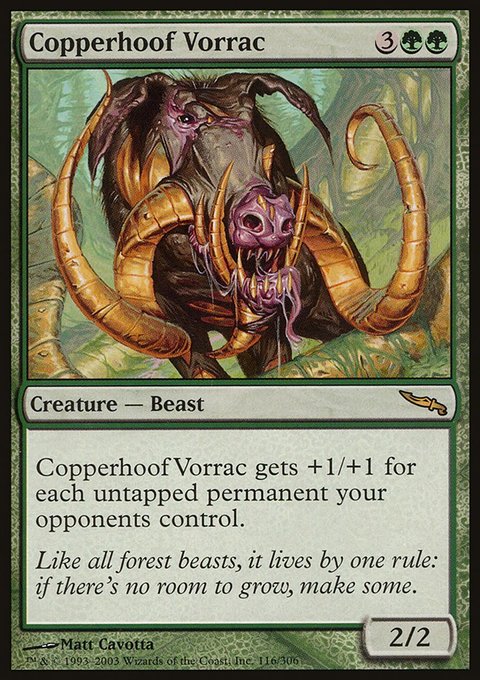 Copperhoof Vorrac, Mirrodin #116, Magic: The Gathering card