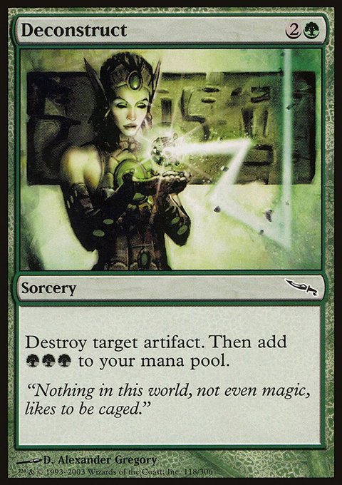 Deconstruct, Mirrodin #118, Magic: The Gathering card