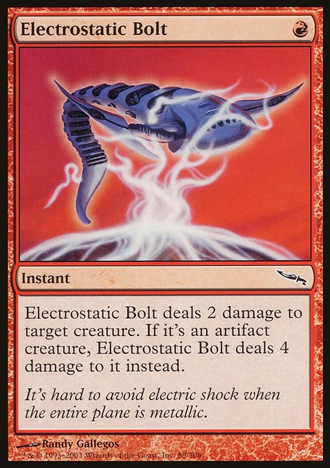 Electrostatic Bolt, Mirrodin #89, Magic: The Gathering card