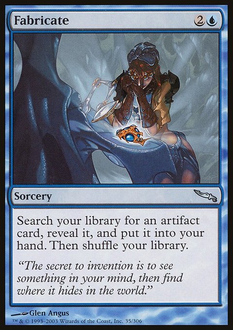 Fabricate, Mirrodin #35, Magic: The Gathering card