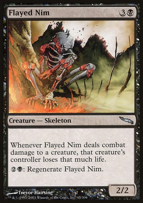 Flayed Nim, Mirrodin #65, Magic: The Gathering card