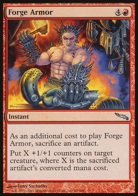 Forge Armor, Mirrodin #92, Magic: The Gathering card
