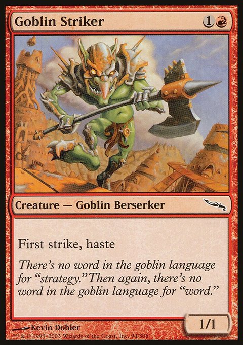 Goblin Striker, Mirrodin #94, Magic: The Gathering card