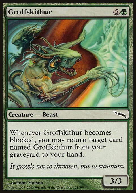 Groffskithur, Mirrodin #121, Magic: The Gathering card