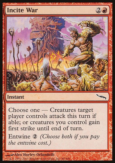 Incite War, Mirrodin #96, Magic: The Gathering card