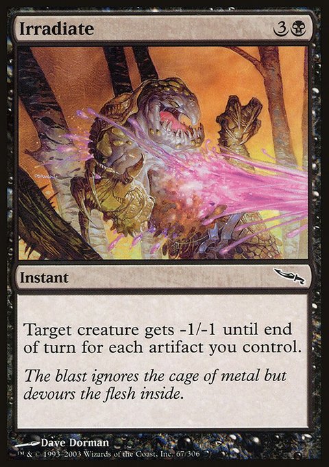 Irradiate, Mirrodin #67, Magic: The Gathering card