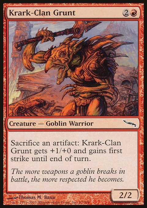 Krark-Clan Grunt, Mirrodin #97, Magic: The Gathering card