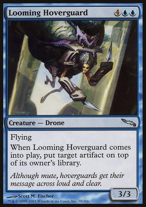 Looming Hoverguard, Mirrodin #38, Magic: The Gathering card