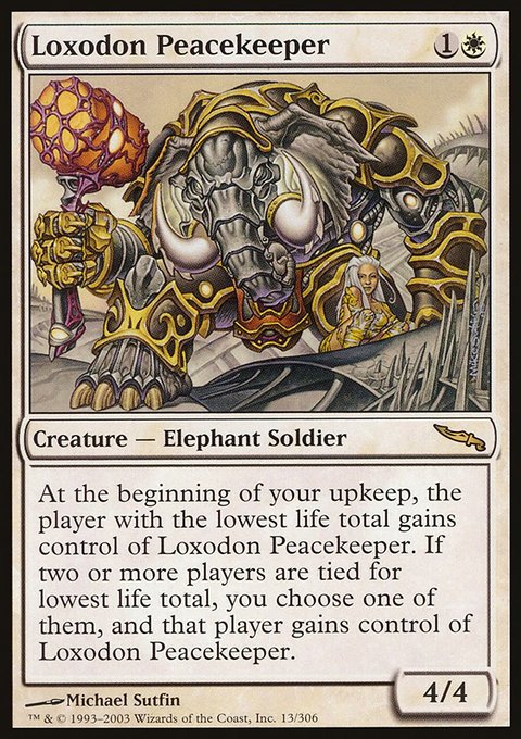 Loxodon Peacekeeper, Mirrodin #13, Magic: The Gathering card