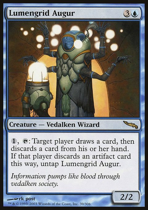 Lumengrid Augur, Mirrodin #39, Magic: The Gathering card