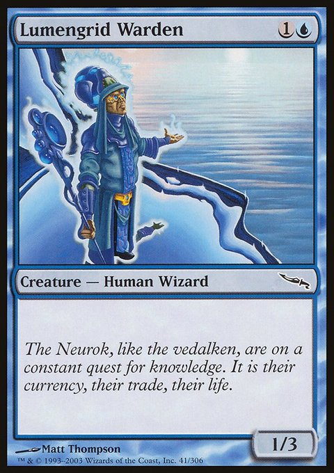 Lumengrid Warden, Mirrodin #41, Magic: The Gathering card