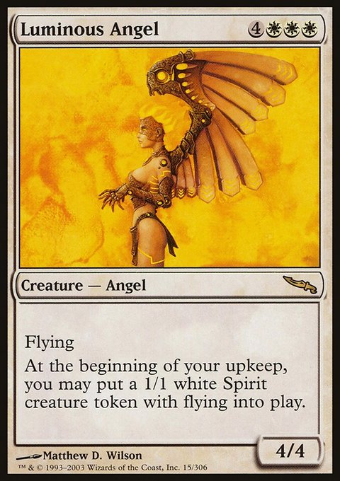 Luminous Angel, Mirrodin #15, Magic: The Gathering card
