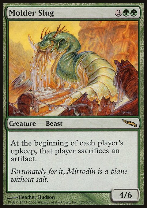 Molder Slug, Mirrodin #125, Magic: The Gathering card