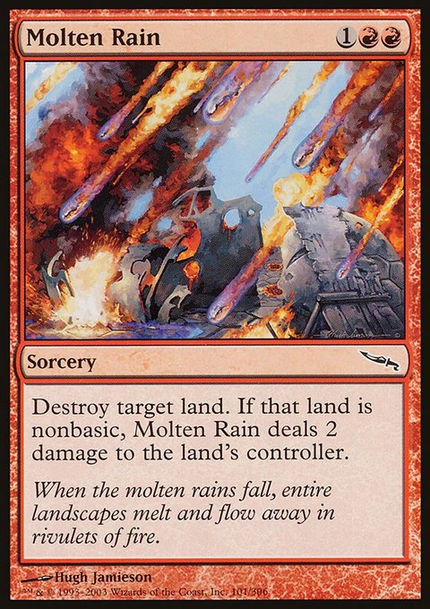 Molten Rain, Mirrodin #101, Magic: The Gathering card