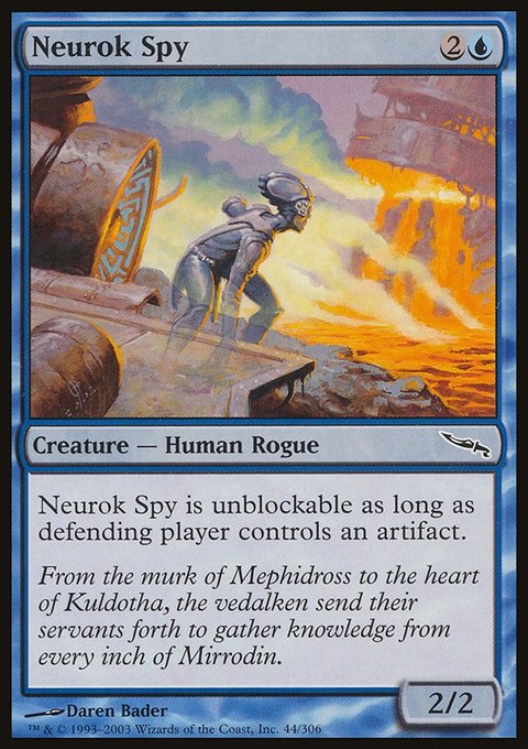 Neurok Spy, Mirrodin #44, Magic: The Gathering card