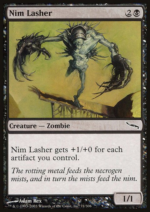 Nim Lasher, Mirrodin #71, Magic: The Gathering card