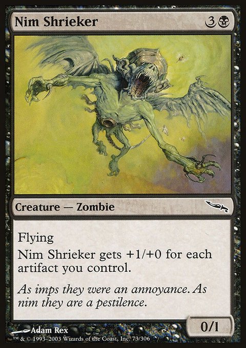 Nim Shrieker, Mirrodin #73, Magic: The Gathering card