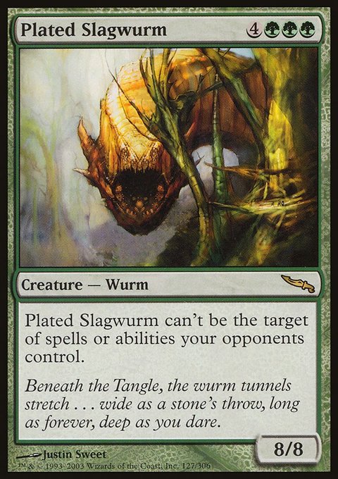 Plated Slagwurm, Mirrodin #127, Magic: The Gathering card