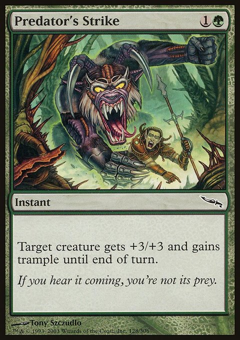 Predator's Strike, Mirrodin #128, Magic: The Gathering card