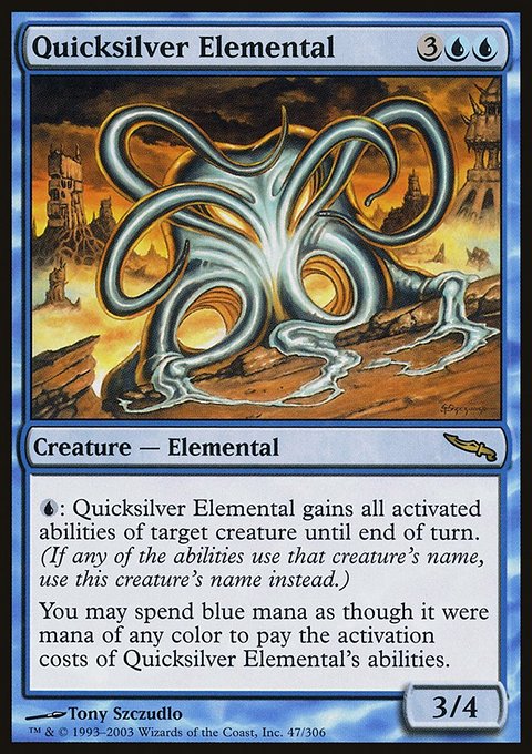 Quicksilver Elemental, Mirrodin #47, Magic: The Gathering card