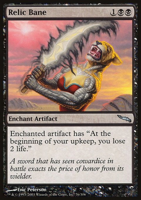 Relic Bane, Mirrodin #76, Magic: The Gathering card