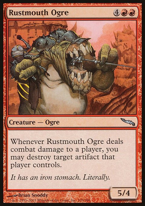Rustmouth Ogre, Mirrodin #103, Magic: The Gathering card