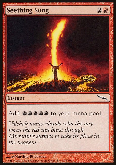 Seething Song, Mirrodin #104, Magic: The Gathering card