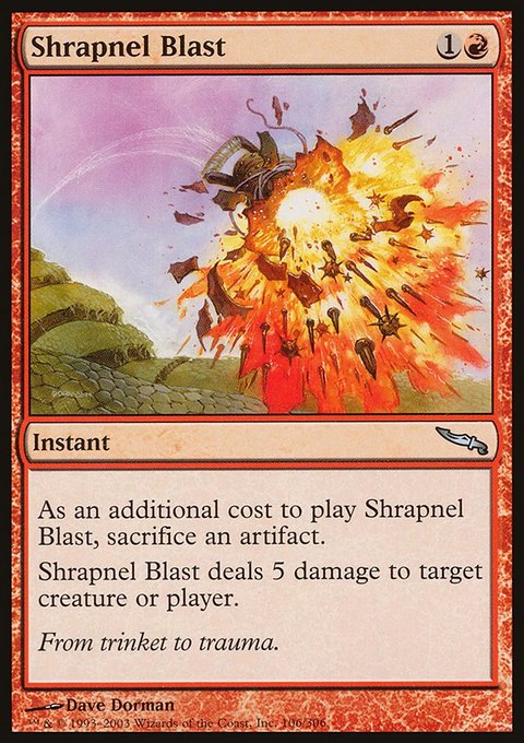 Shrapnel Blast, Mirrodin #106, Magic: The Gathering card