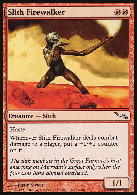 Slith Firewalker, Mirrodin #107, Magic: The Gathering card