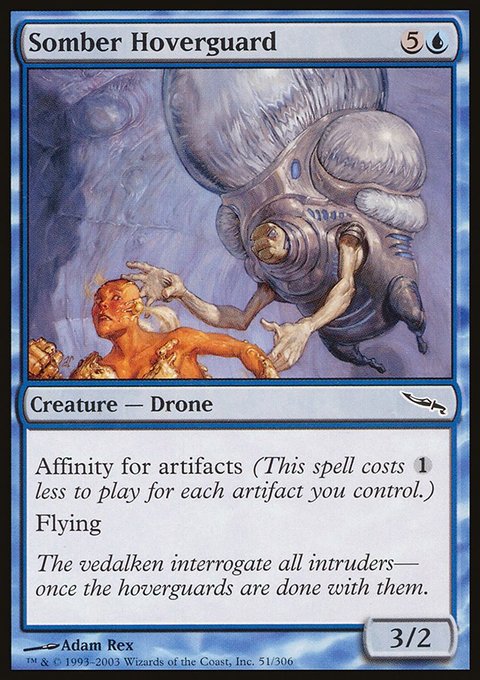 Somber Hoverguard, Mirrodin #51, Magic: The Gathering card